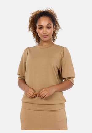 BANU - T-Shirt basic - dessert brown