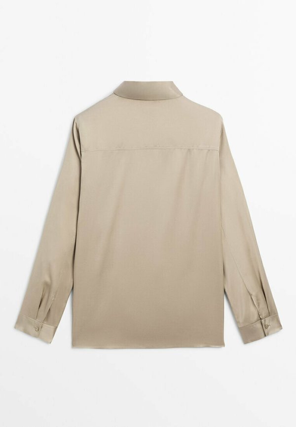 PLAIN WITH LONG SLEEVES  - Button-down blouse - beige4