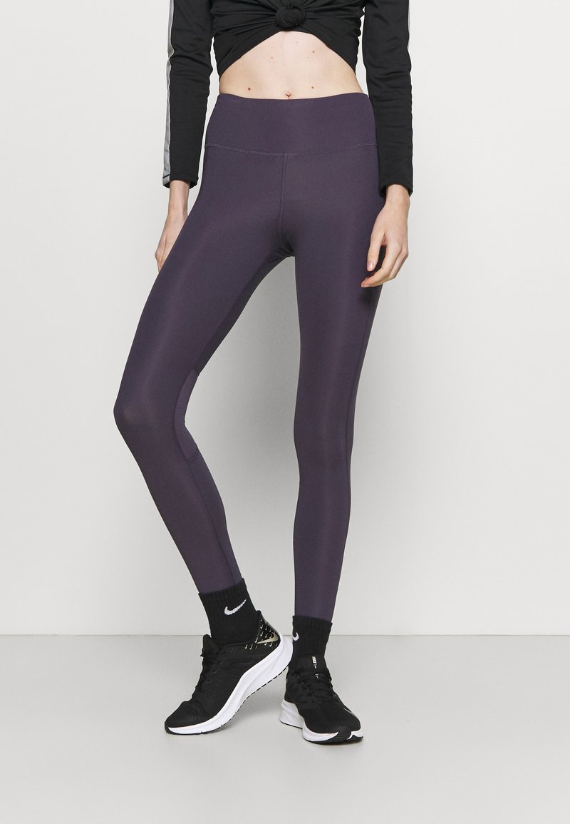 Nike Performance FAST - Leggings de corrida - dark raisin/silver