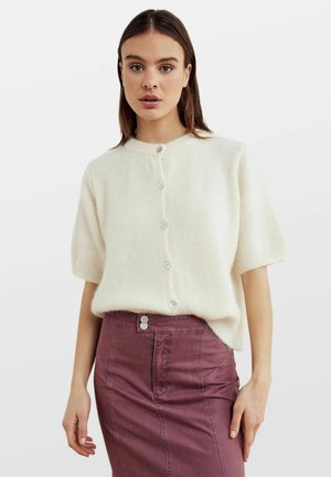 Strickjacke - oyster