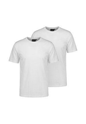 KOROSHI PACK 2 SHORT SLEEVE T-SHIRTS PACK 2 SHORT SLEEVE T-SHIRTS - Camiseta básica - blanco white