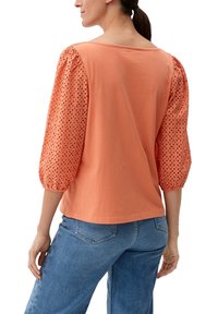 s.Oliver IM FABRICMIX - Bluse - papaya