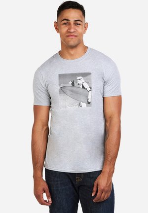 TROOPER SURF  - Print T-shirt - grey marl