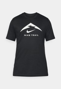 M NK DF TEE TRAIL LOGO - T-shirt desportiva - black summit white