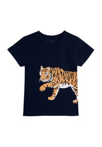 The Striped Cat SNEAKING TIGER - T-shirt print - navy