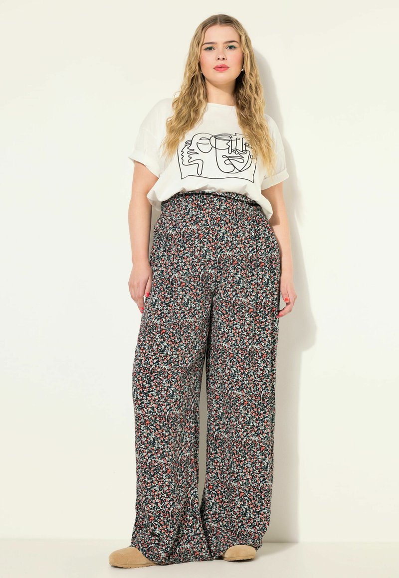 Studio Untold HIGH WAIST MILLEFLEUR  - Pantalones - black