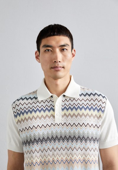 Missoni SHORT SLEEVE - Polo - multi-coloured/white base