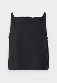 SQUARE NECK TANK - Palaidinė - black