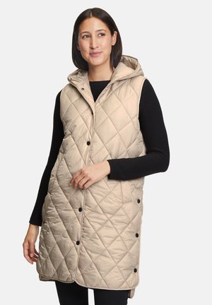 MIT KAPUZE - Veste sans manches - beige