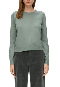 s.Oliver Strickpullover - salbeigrün