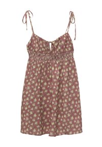 STRAPPY SMOCKED - Dnevna obleka - bordeaux