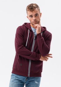 Ombre ZIP-UP  - Mikina na zip - burgundy
