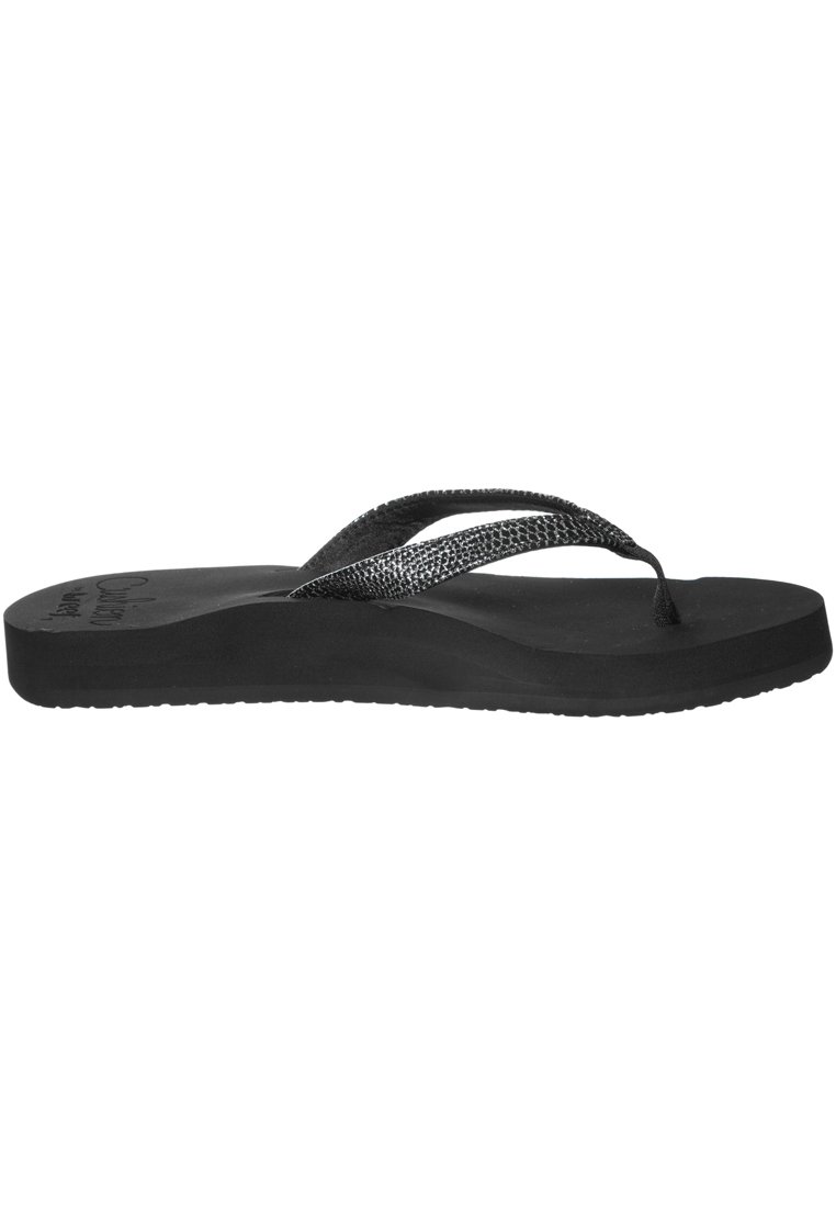 zwarte reef slippers star cushion sassy