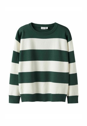 PULLOVER STREIFEN - Pullover - bistro green