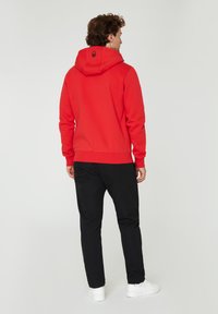 Sail Racing LOGO HOOD BOWMAN - Mikina na zip - bright red