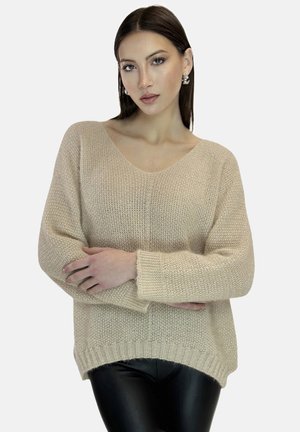 Strickpullover - beige