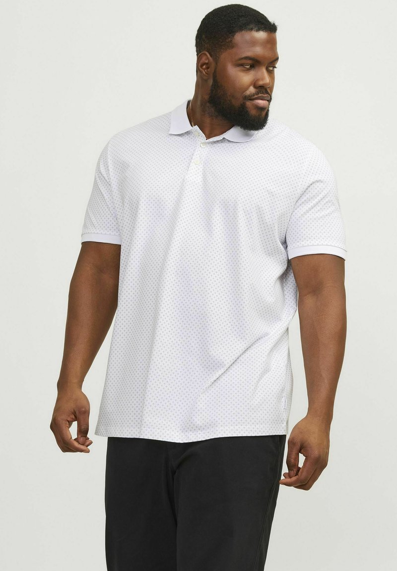 Jack & Jones PLUS SIZE GEDRUCKT  - Polo krekls - white