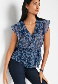 Next Blus - blue black abstract print