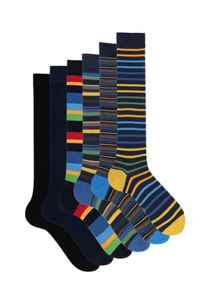6 PACK FANCY GIFT BOX - Kniekousen - striped assortment
