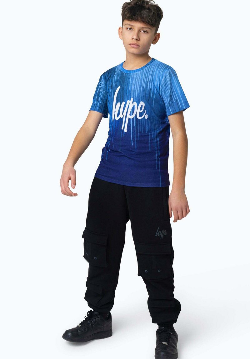 Hype T-shirt print blauw