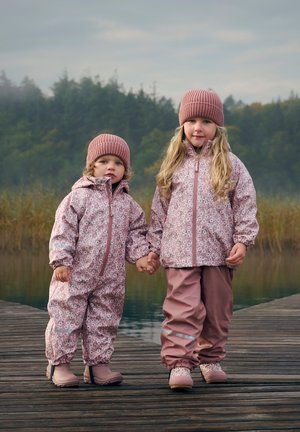 CeLaVi, RAINWEAR SUIT - ALL OVER PRINT, WITH FLEECE - Regenanzug - shadow gray