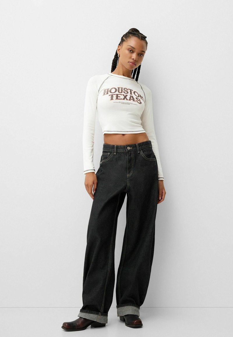 Bershka Longsleeve wit