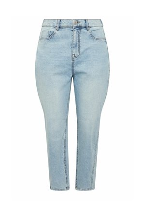 Yours Clothing, PLUS SIZE BARREL JEANS - Vaqueros tapered - light blue