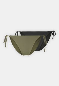 ONLMARSEILLE TIE BRIEF 2 PACK  - Bikini bottoms - black/kalamata