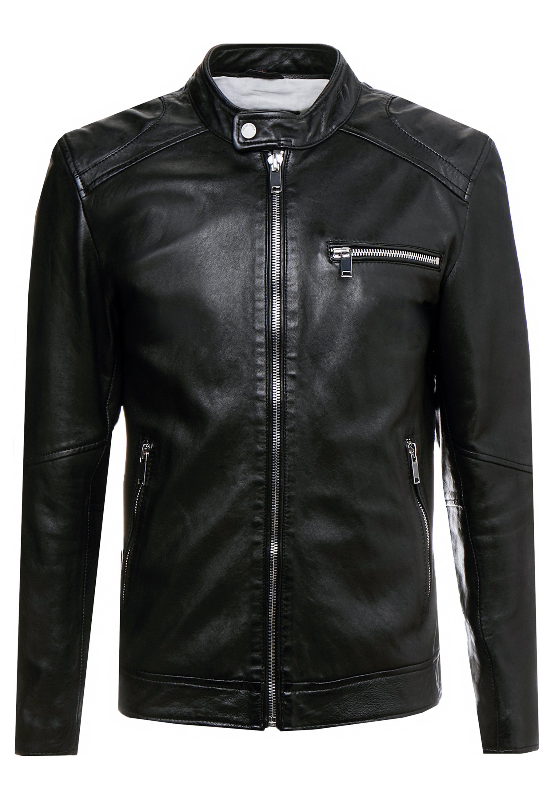 LUCKY JIM Leren jas black LUCKY JIM Leren jas black