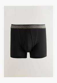 Unselected, black metallic pattern waistband