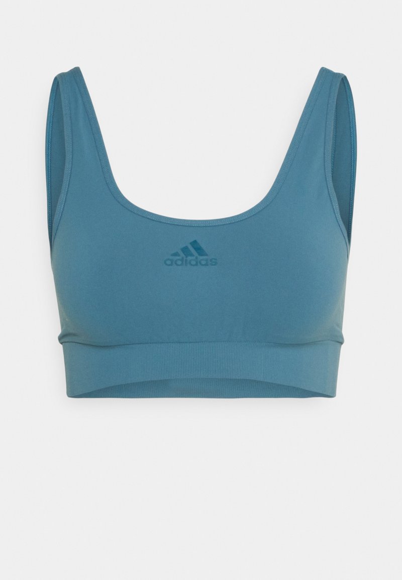 adidas Sportswear SCOOPED BRALETTE REMOVABLE COOKIES - Corpete - altered blue