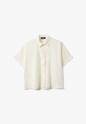 PIOMBO, REGULAR-FIT SHIRT - Hemdbluse - cream white