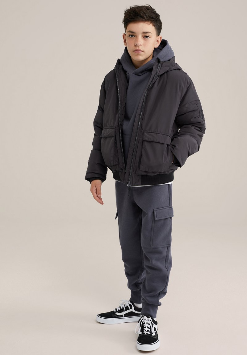 WE Fashion RIDGE - Spodnji deli trenirk - dark grey