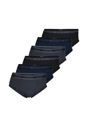 6ER PACK MIDI - Slip - blau/grau/schwarz