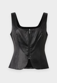 JEMMA ZIP FRONT - Blouse - jet black