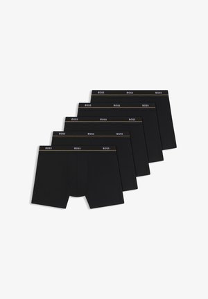 BOSS, BOXERBR 5P ESSENTIAL 5 PACK - Weite Boxershorts - black / black