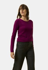 Just Cashmere Svetr - prune