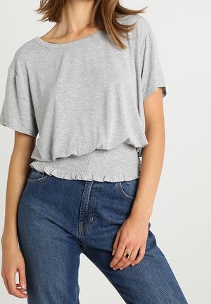 Camiseta estampada - mottled grey