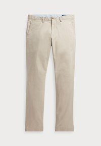 WASHED STRETCH SLIM FIT CHINO TROUSER - Chino - khaki tan