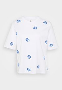 ONLRITA FLOWER  - Triko s potiskem - bright white