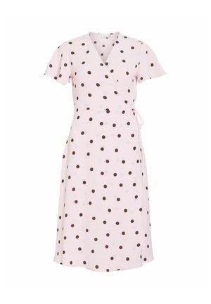 VILA, VILOVIE S/S WRAP MIDI DRESS - NOOS - Robe de jour - cherry blossom