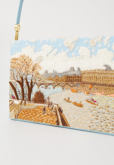 Olympia Le-Tan BOOK THE LOUVRE FROM THE PONT NEUF STRAPPED - Pochette - mer bio