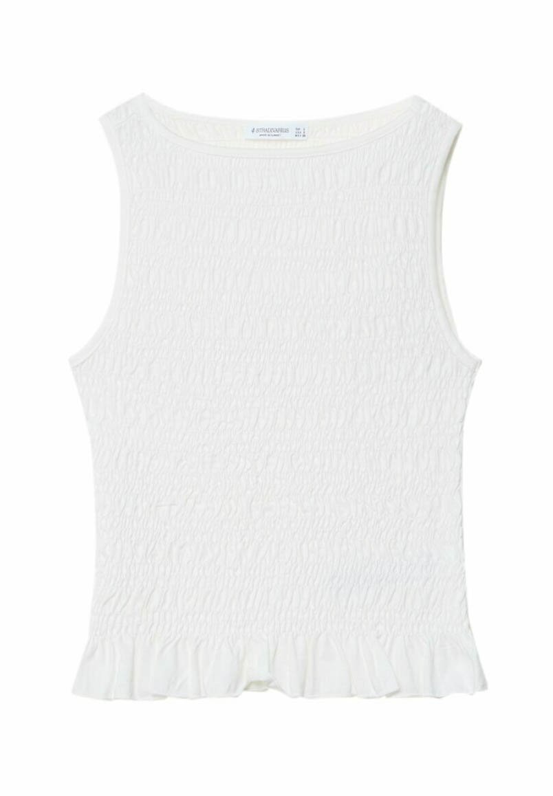 Ruffled gathered top