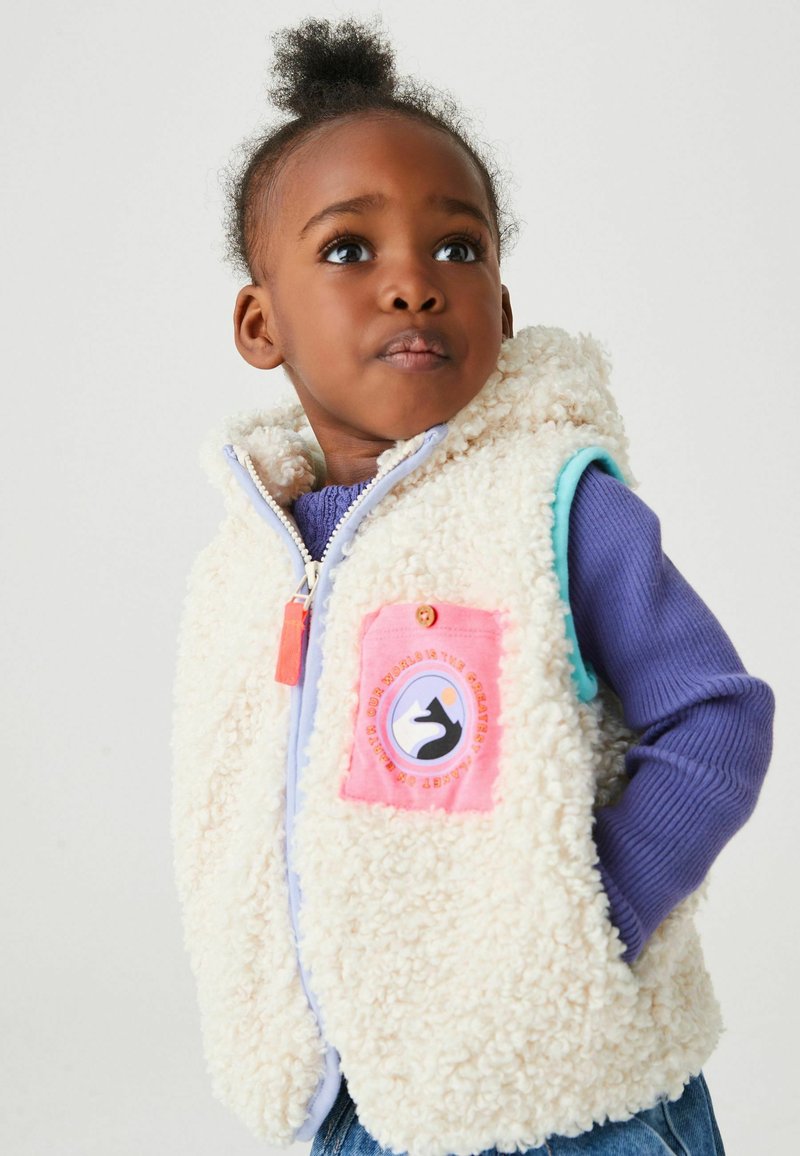 Next HOODED GILET Weste cream/weiß Zalando.de