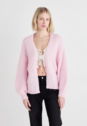 VMMAYBE LS OPEN NOOS - Gilet - parfait pink