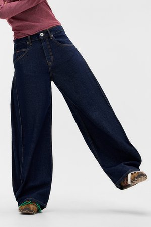 JAYA SIDE PLEAT - Brīva piegriezuma džinsi - rinse