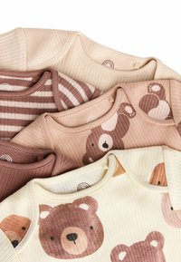 Next SHORT SLEEVE  5 PACK REGULAR FIT - Glaustinukė - brown bear face