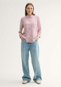 TOM TAILOR Button-down blouse - pink white thin stripe