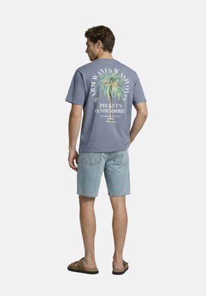 JJ Rebel, JJ REBEL MEN'S BACKPRINT T-SHIRT JREBCHRISTIAN - T-Shirt print - folkstone gray