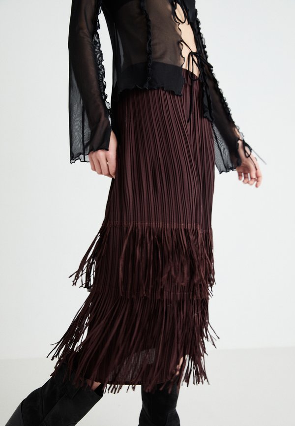 SKIRT - Pencil skirt - burgundy4